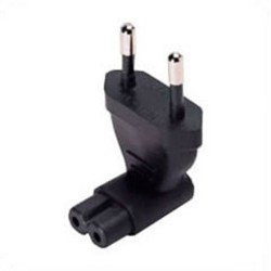 European CEE 7/16 Male Plug to C7 Up/Down Female Connector 2.5