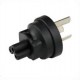 China GB 2099 Male Plug to C5 Female Connector 2.5 Amp 250 Volt