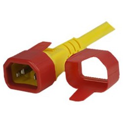 C14 Secure Sleeve Tab Contact Retention Insert - Red with