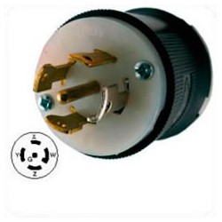 Hubbell HBL2821 NEMA L22-30 Male Plug