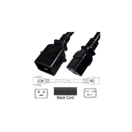 P-Lock C20 Male to C19 Female 1.0 Meter 16 Amp 250 Volt H05VV-F