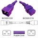 Purple Power Cord C20 Male to C19 Female 1.8 Meters 20 Amp 250