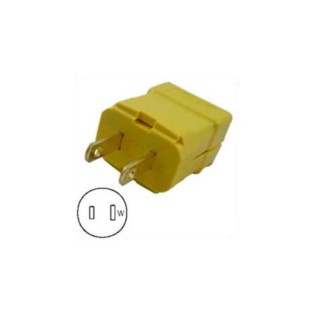 Hubbell HBL5865VY NEMA 1-15 Male Plug - Valise, Yellow