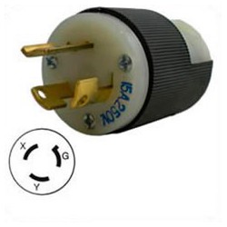 Hubbell HBL4570C NEMA L6-15 Male Plug