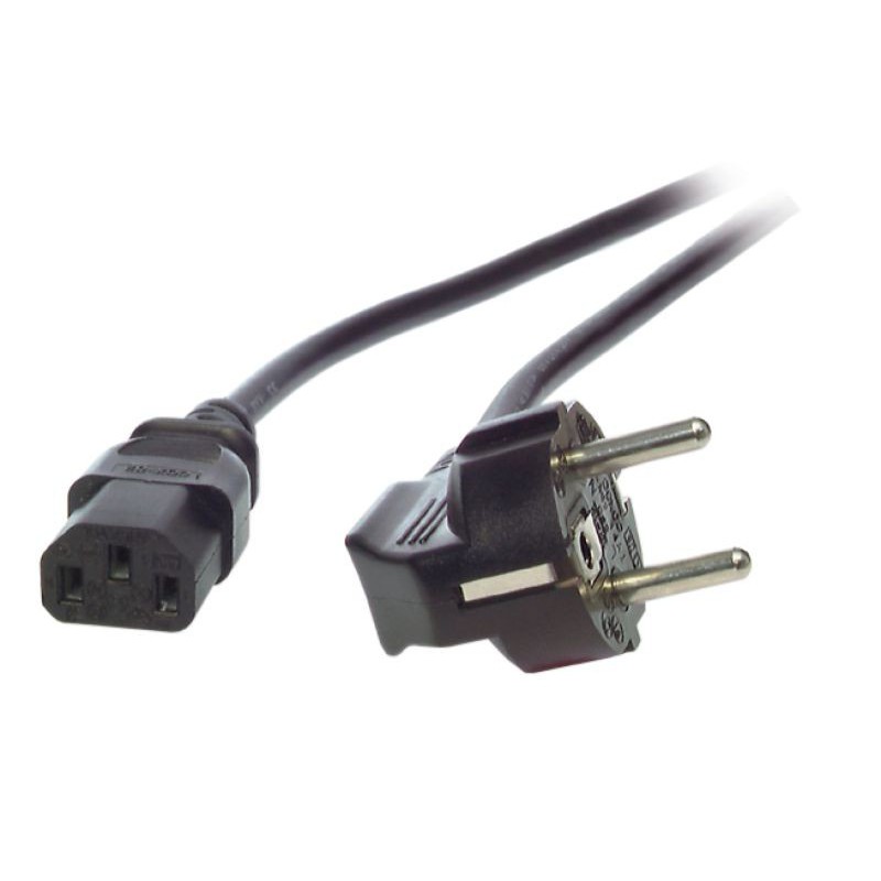 C14 Male to C19 Female 0.5 Meter 15 Amp 250 Volt 14/3 SJT Black