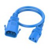 C14 to C13 P-Lock, 1,0 m Blue, H05VV-F 0,75 Power Cord