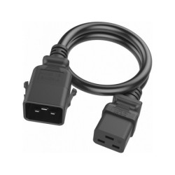 C20 to C19 P-Lock, 2,0 m Black, 16a/250v, H05VV-F 1,50 Power Cord