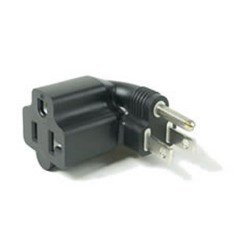 North America NEMA 5-15 Plug to NEMA 5-15/20 Right Connector