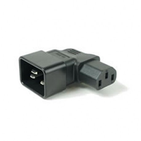 IEC 60320 C20 Plug to IEC 60320 C13 Left Angle Connector Block