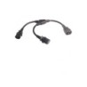 Splitter Cord C14/x2 C13 Black 2,0 m, 10a/250v H05VV-F3G1.0 18cm legs