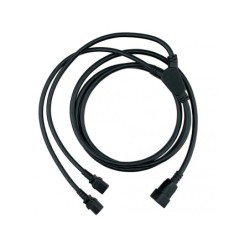 Splitter Cord C20/x2 C13 Black 1,0 m, 10a/250v H05VV-F3G1,5