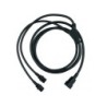 Splitter Cord C20/x2 C13 Black 2,0 m, 10a/250v H05VV-F3G1,5
