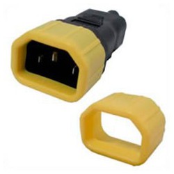 Secure Sleeve C14 in to C13 Yellow