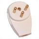 Israel SI-32 16 Amp 250 Volt White Down Angle Entry Male Plug
