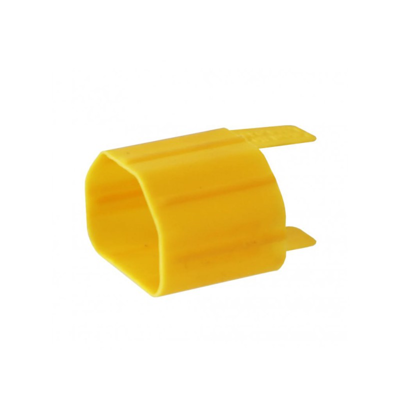 Secure Sleeve C13 into C14 Inlet with Tab Yellow