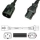 AC Plug IEC 60320 C14 Male Plug 15 Amp 125/250 Volt Straight