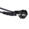 Power Cable Schuko 90 to C5 180 black, 2m