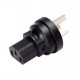 China GB 2099 Male Plug to C13 Female Connector 10 Amp 250 Volt