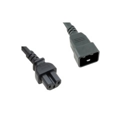 Power Cord C20 to C15 black, 1m