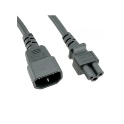 Power Cord C14 to C5 black, 1m