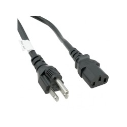 Power Cord 5 to 15 C13 black, 1.