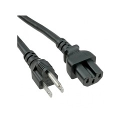 Power Cord 5 to 15 C15 black, 1.