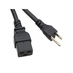Power Cord 5 to 15 C19 black, 2.