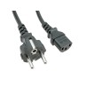 Power Cord Schuko C13 black, 1.