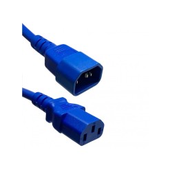 Power Cord C14 to C13 blue, 1m