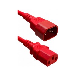 Power Cord C14 to C13 red, 1m