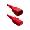 Power Cord C14 to C13 red, 1m