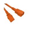 Power Cord C14 to C13 orange, 1m