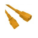 C14 Male to C5 Female 1.0 Meters 2.5 Amp 250 Volt H05VV-F 3x1.0