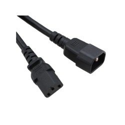 Power Cord C14 to C13 black, 1.
