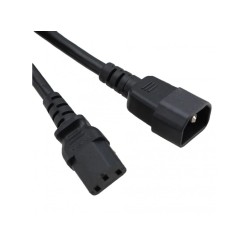 Power Cord C14 to C13 black, 1.