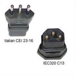 Italy CEI 23-16 Male Plug to C13 Female Connector 10 Amp 250