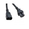 C14 to C15 Black 0,6 m / 2' 15a/250v, 14/3 SJT Power Cord