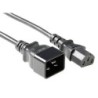 Extension Power Cable C13 to C20 black, 2 m