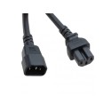 Red Power Cord C14 Male to C13 Female 1.1 Meter 10 Amp 250 Volt