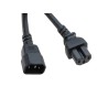 C14 to C15 Black 3,0 m / 10' 15a/250v, 14/3 SJT Power Cord