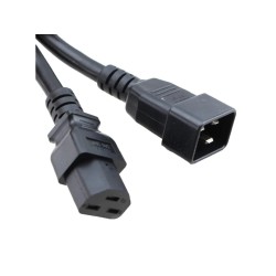 C20 to C21 Black 0,9 m, 20a/250v, 12/3 SJT Power Cord