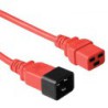 Power Cord IEC 60320 C20 Male to C19 Female red RAL3020, 1.