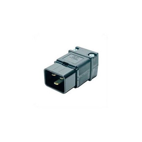 Hubbell H320P C20 Straight Entry Male Plug - 20 Amp, 12 AWG, UL