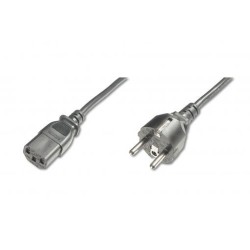 Power Cord CEE 7 7 to C13 black, 1.