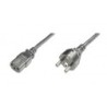 Power Cord CEE 7 7 to C13 black, 1.