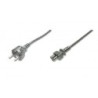 Power Cord CEE 7 7 to C5 black, 1.