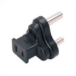 India IS 1293 (BS 546) Male Plug to NEMA 1-15 Female Connector